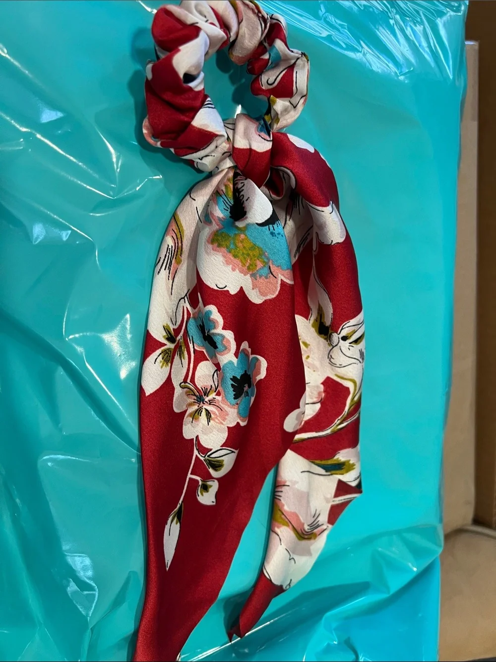 💕 Set of 3 Scrunchie Hair Scarves – Floral Prints – Imported 💕
